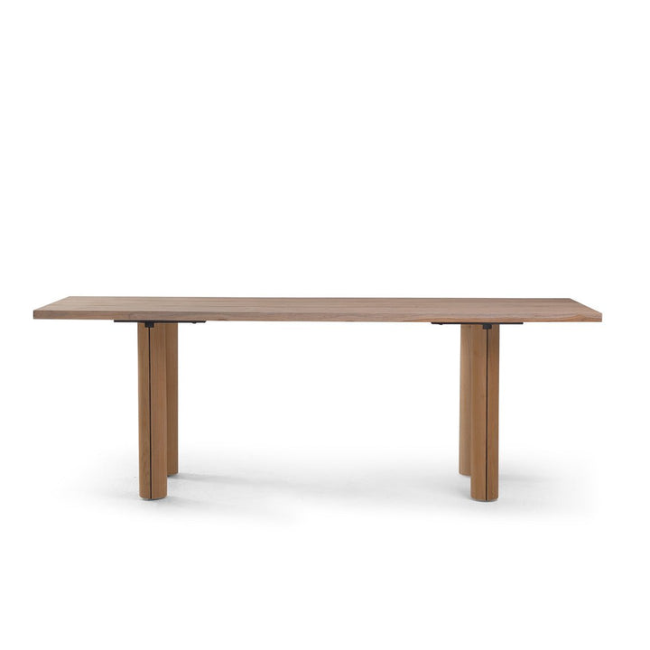 Otranto Round-Leg Counter Table - BETACO Tables + Desks - 78.7"W / Teak - HORNE