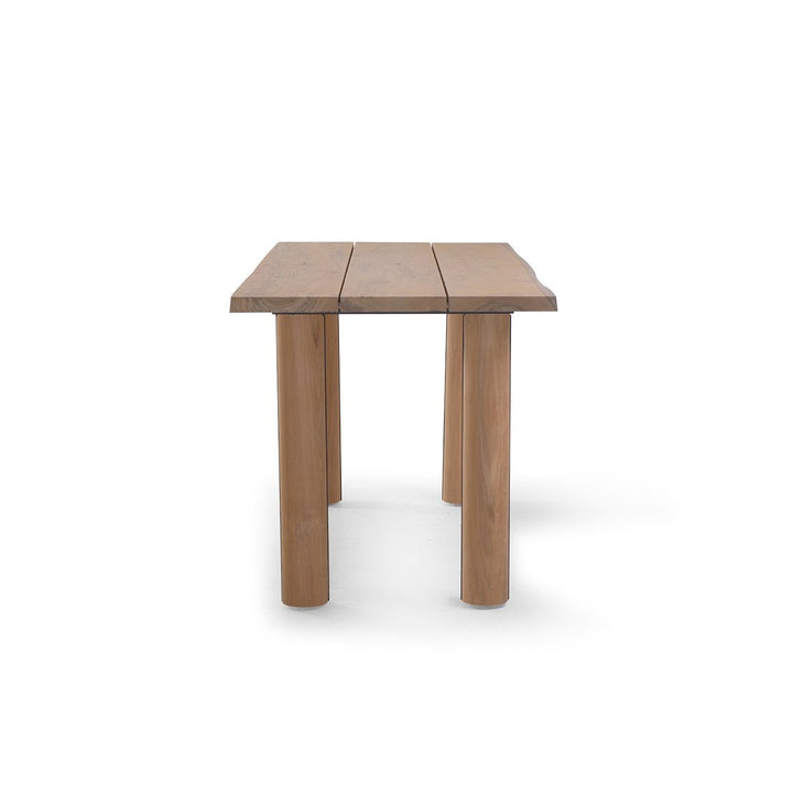 Otranto Round-Leg Counter Table - BETACO Tables + Desks - 78.7"W / Teak - HORNE