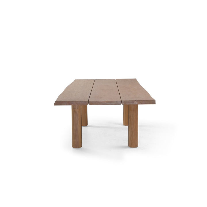 Otranto Round-Leg Dining Table - BETACO Tables + Desks - 110.2"W / Teak - HORNE