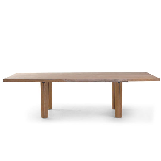 Otranto Round-Leg Dining Table - BETACO Tables + Desks - 110.2"W / Teak - HORNE