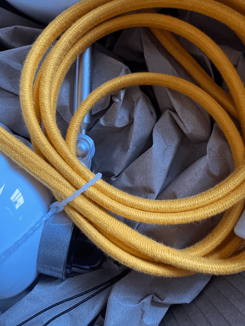 Hector Bibendum Wall - Plug, Switch, & Cable - Original BTC - Table + Task - Yellow - HORNE