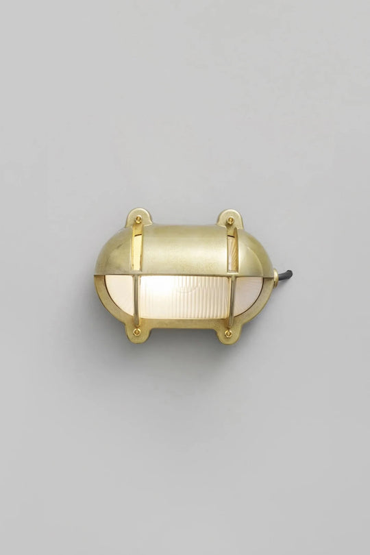 Oval Brass Bulkhead 7436 - Davey Lighting Outdoor Lights - Brass - HORNE