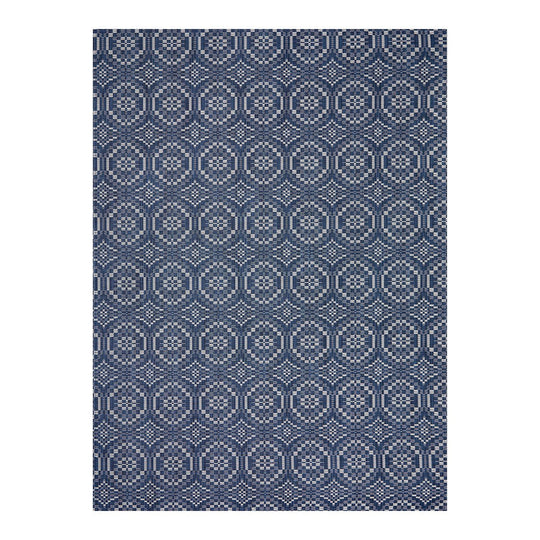 Overshot Floor Mat in Denim