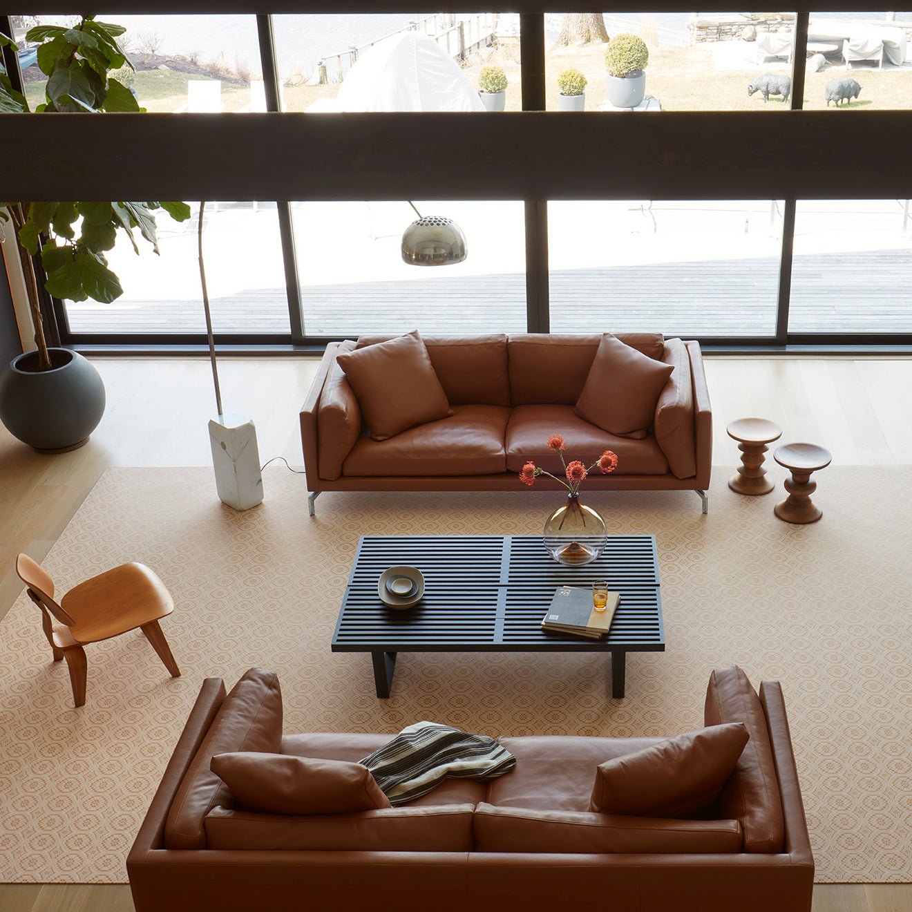 Overshot Floor Mat - Chilewich Rugs - Small - Thyme - HORNE