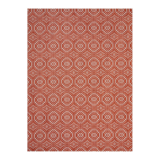 Overshot Floor Mat in Paprika