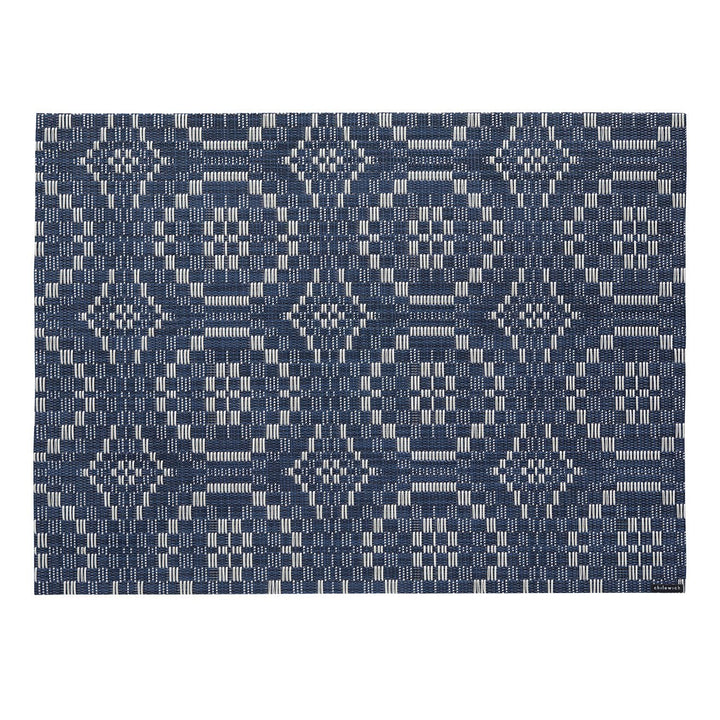 Overshot Placemat in Denim