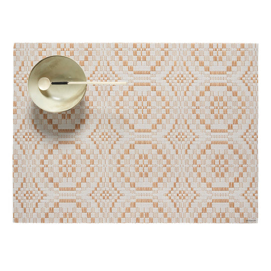Overshot Placemat in Butterscotch