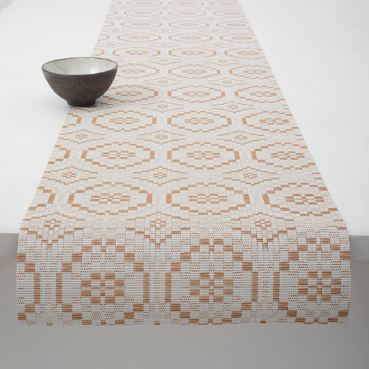 Overshot Table Runner in Butterscotch