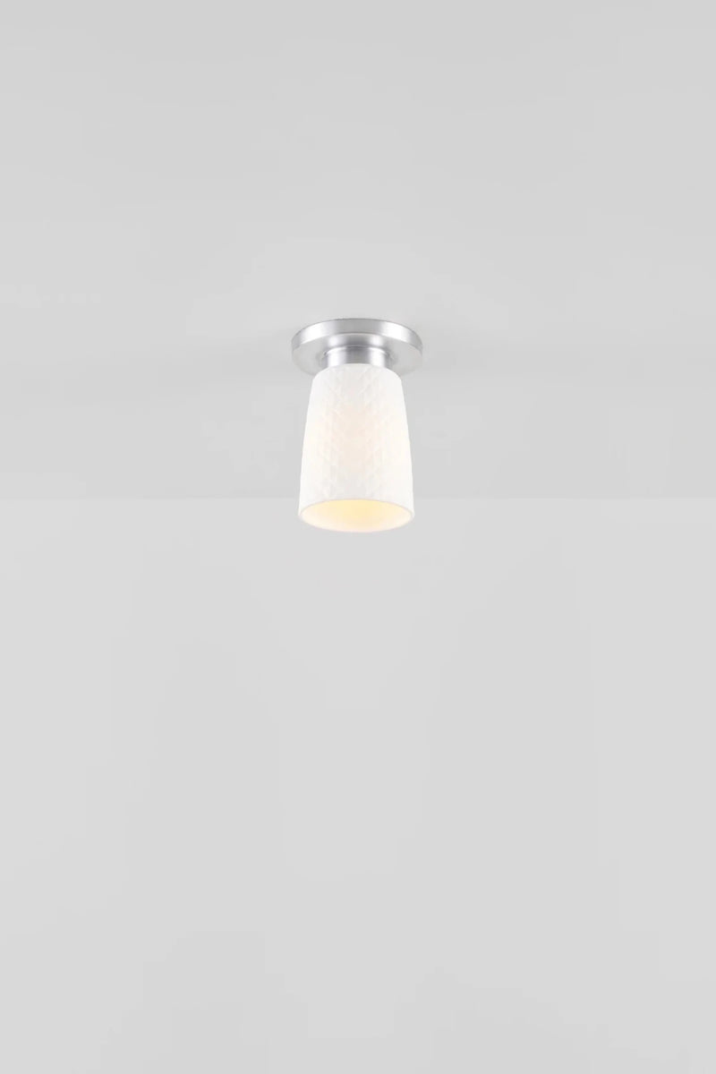 Oxford 1 Bone China Ceiling Light - Original BTC Floor Lamps - Antique Brass - HORNE