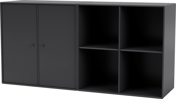 Pair Classic Sideboard - Wall Mounted - Montana - Shelving - Anthracite - HORNE