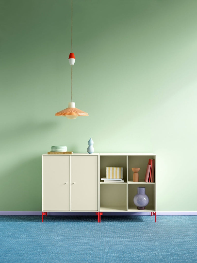 Pair Classic Sideboard - With Legs - Montana - Shelving - Anthracite - Matte Chrome - HORNE