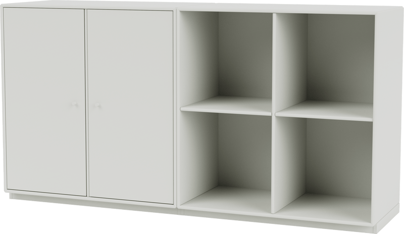 Pair Classic Sideboard - With Plinth Base - Montana - Shelving - Anthracite - 1.2