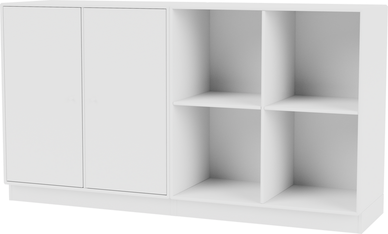 Pair Classic Sideboard - With Plinth Base - Montana - Shelving - Anthracite - 1.2