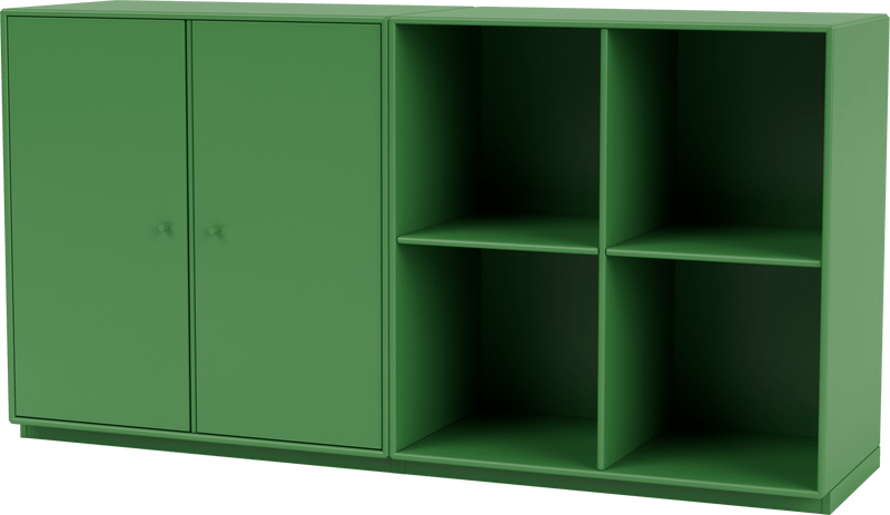 Pair Classic Sideboard - With Plinth Base - Montana - Shelving - Anthracite - 1.2