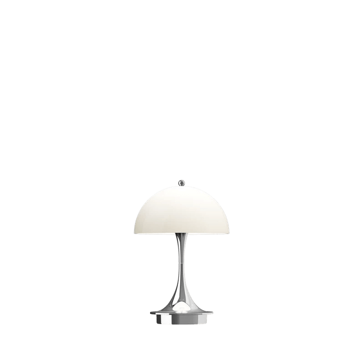 Panthella 160 Portable Table Lamp - Louis Poulsen Table + Task - Chrome Beige - HORNE