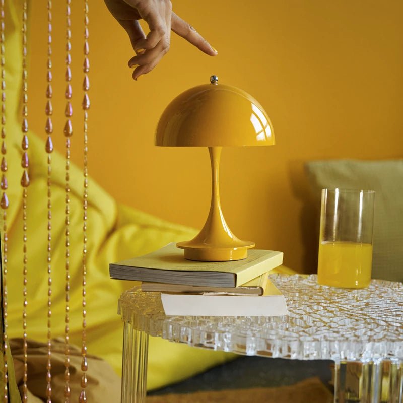 Panthella 160 Portable Table Lamp - Louis Poulsen Table + Task - Pale Rose Opal - HORNE