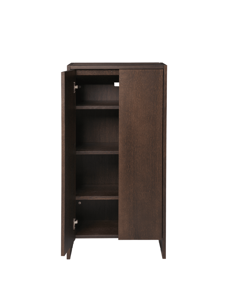 Parcel Hallway Cabinet - H110 - Ferm Living Storage + Organization - Dark Stained Oak - HORNE