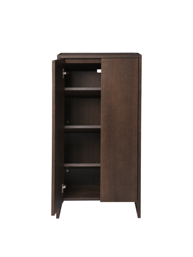 Parcel Hallway Cabinet - H110 - Ferm Living Storage + Organization - Dark Stained Oak - HORNE
