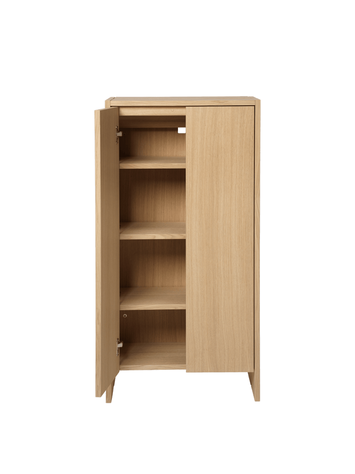 Parcel Hallway Cabinet - H110 - Ferm Living Storage + Organization - Dark Stained Oak - HORNE