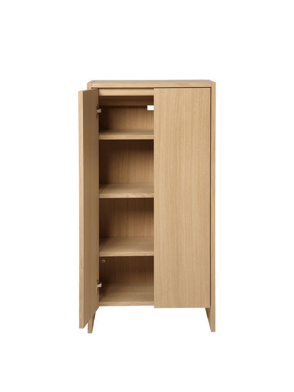 Parcel Hallway Cabinet - H110 - Ferm Living Storage + Organization - Dark Stained Oak - HORNE