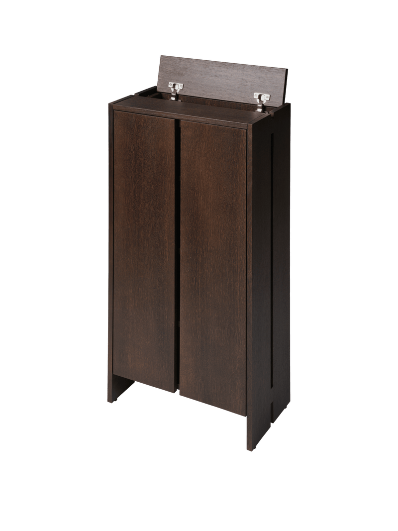 Parcel Hallway Cabinet - H110 - Ferm Living Storage + Organization - Dark Stained Oak - HORNE