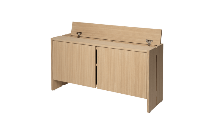 Parcel Hallway Cabinet - H50 - Ferm Living Storage + Organization - Dark Stained Oak - HORNE