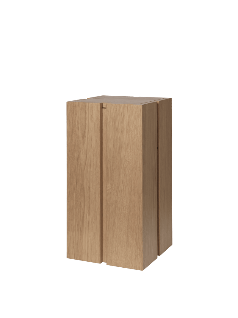 Parcel Pedestal - H60 - Natural - Ferm Living Tables + Desks - HORNE