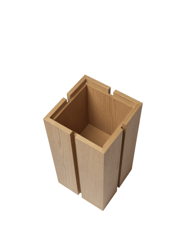 Parcel Pedestal - H60 - Natural - Ferm Living Tables + Desks - HORNE