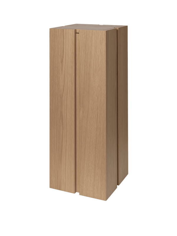 Parcel Pedestal - H90 - Natural - Ferm Living Tables + Desks - HORNE