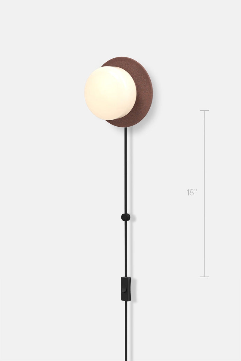 Pastille 1 Disc Corded - Droplet - RBW Lighting - Matte White - 2700K (warm white) - Corded Plug - in (Back) / 120V Input - HORNE