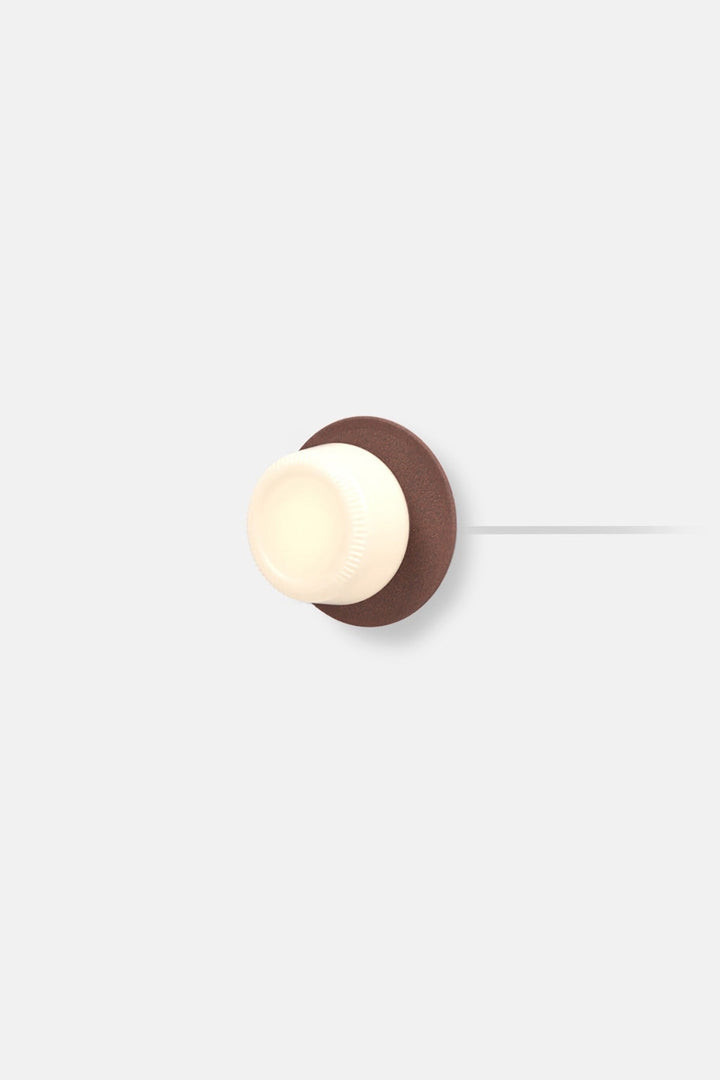 Pastille 1 Disc Corded - Ribbed - RBW Lighting - Breccia - 2700K (warm white) - Corded Plug - in (Back) / 120V Input - HORNE
