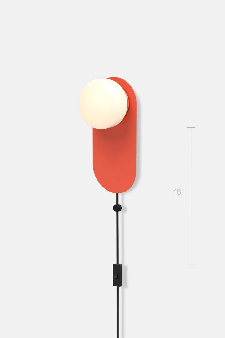 Pastille 1 Wayfind Corded - Droplet - RBW Lighting - Vermilion - 2700K (warm white) - Corded Plug - in (Bottom) w. Toggle Switch / 120V Input - HORNE