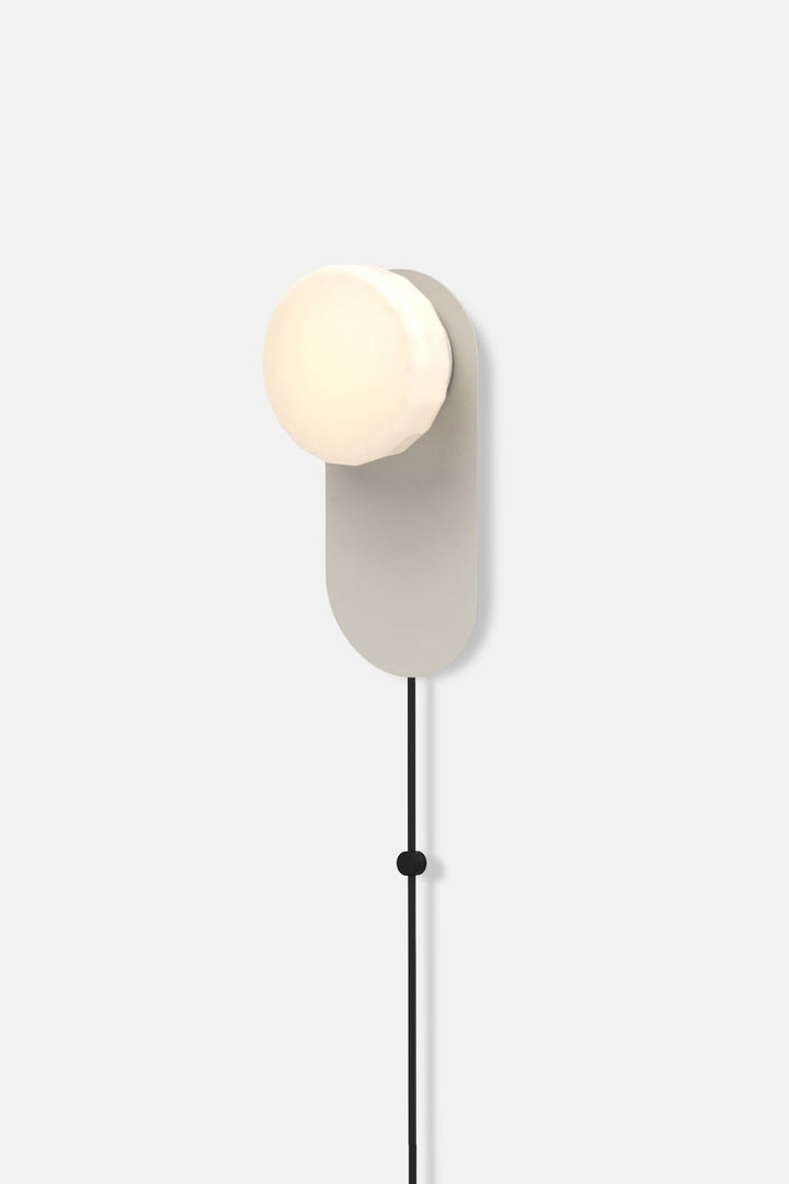 Pastille 1 Wayfind Corded - Faceted - RBW Lighting - Silk Grey - 2700K (warm white) - Corded Plug - in (Bottom) / 120V Input - HORNE