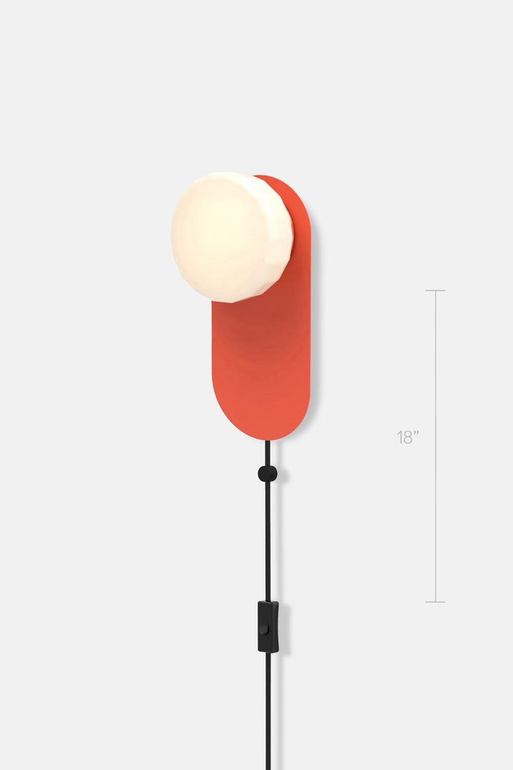 Pastille 1 Wayfind Corded - Faceted - RBW Lighting - Vermilion - 2700K (warm white) - Corded Plug - in (Bottom) w. Toggle Switch / 120V Input - HORNE