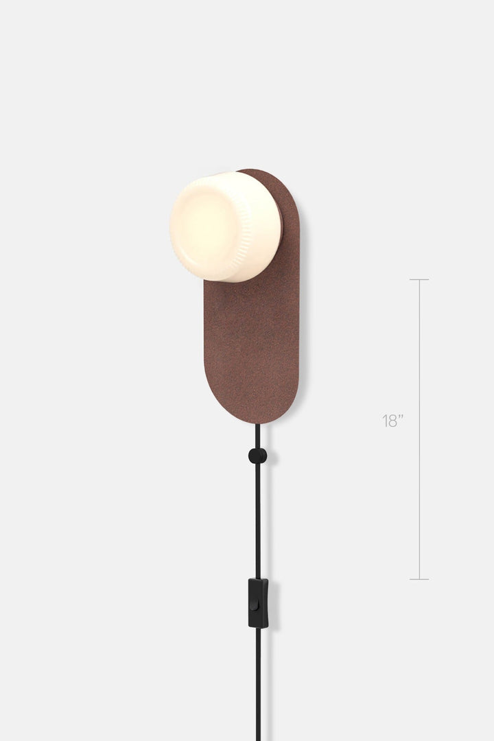 Pastille 1 Wayfind Corded - Ribbed - RBW Lighting - Breccia - 2700K (warm white) - Corded Plug - in (Bottom) w. Toggle Switch / 120V Input - HORNE