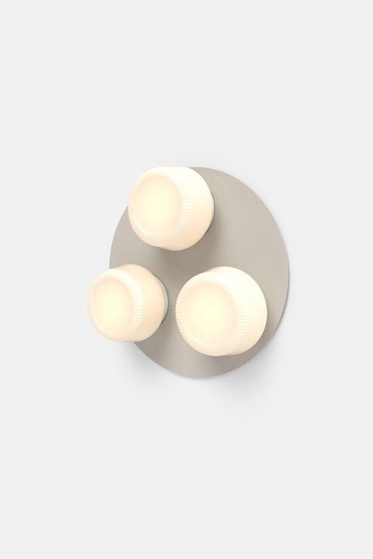 Pastille 3 Cluster - Ribbed - RBW Lighting - Silk Grey - 2700K (warm white) - IP 20 - HORNE