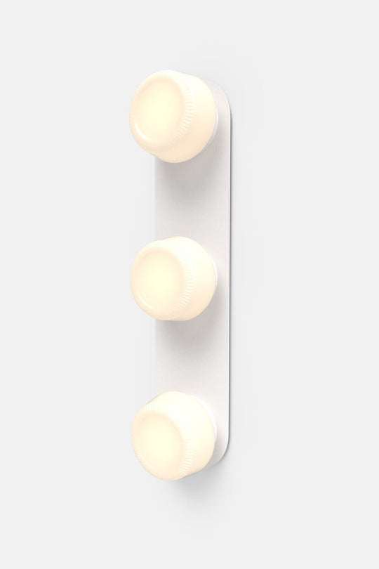 Pastille 3 Vanity - Ribbed - RBW Lighting - Matte White - 2700K (warm white) - IP 20 - HORNE