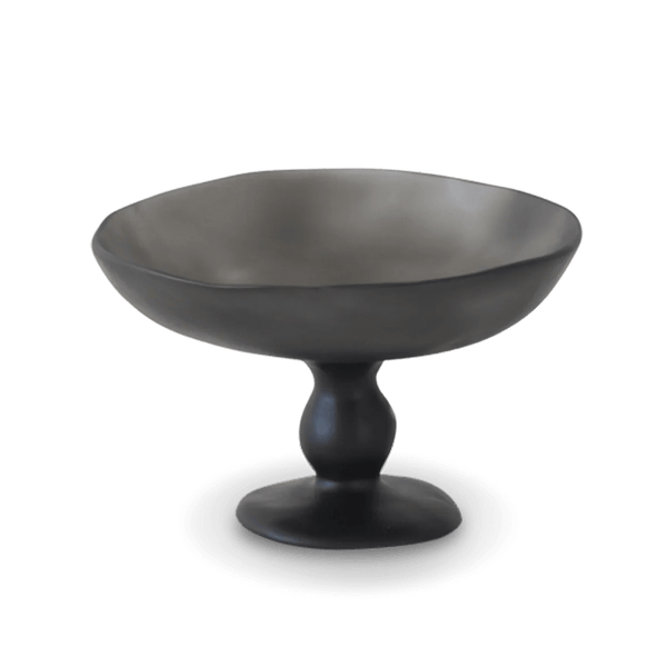 Pedestal Bowl - Tina Frey Serveware - Large - Grey - HORNE