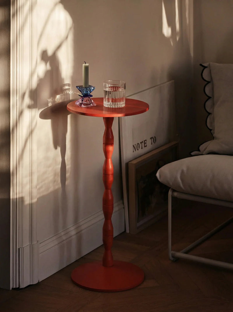 Pedestal Table - HORNE - Red - HORNE