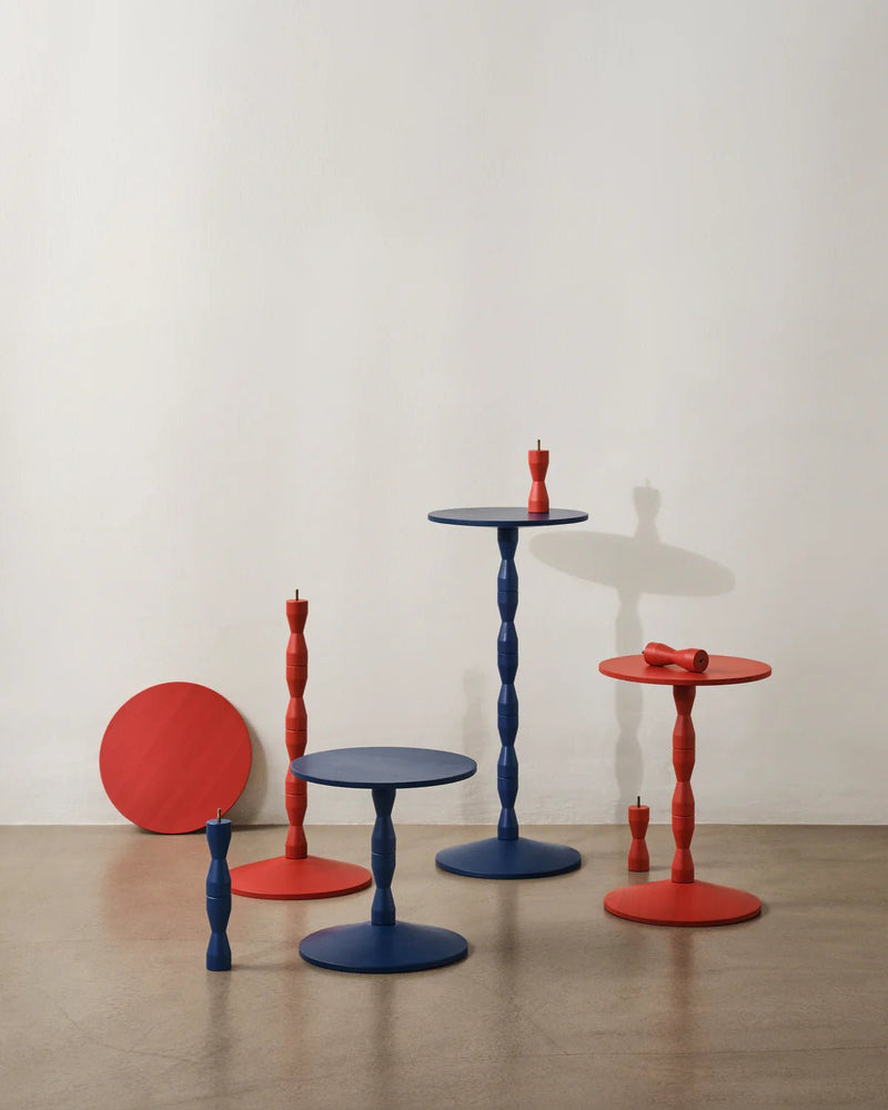 Pedestal Table - HORNE - Red - HORNE