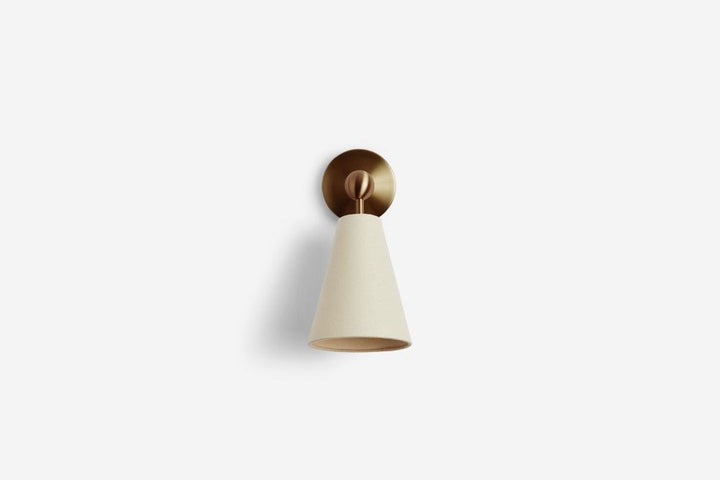Pendolo Wall Sconce - Workstead Wall Sconces - Small - Natural Linen - Lost Brass - HORNE