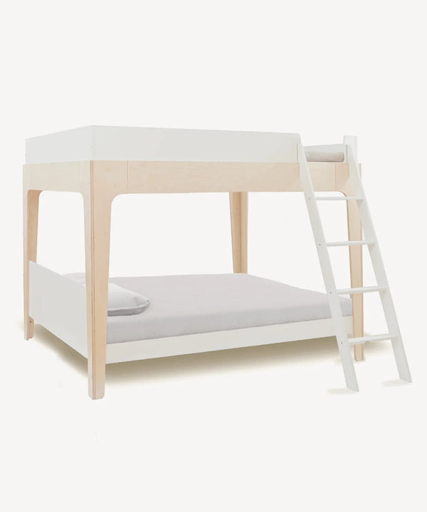 Perch Full Bunk Bed - Oeuf Kids + Baby - White/Birch - HORNE