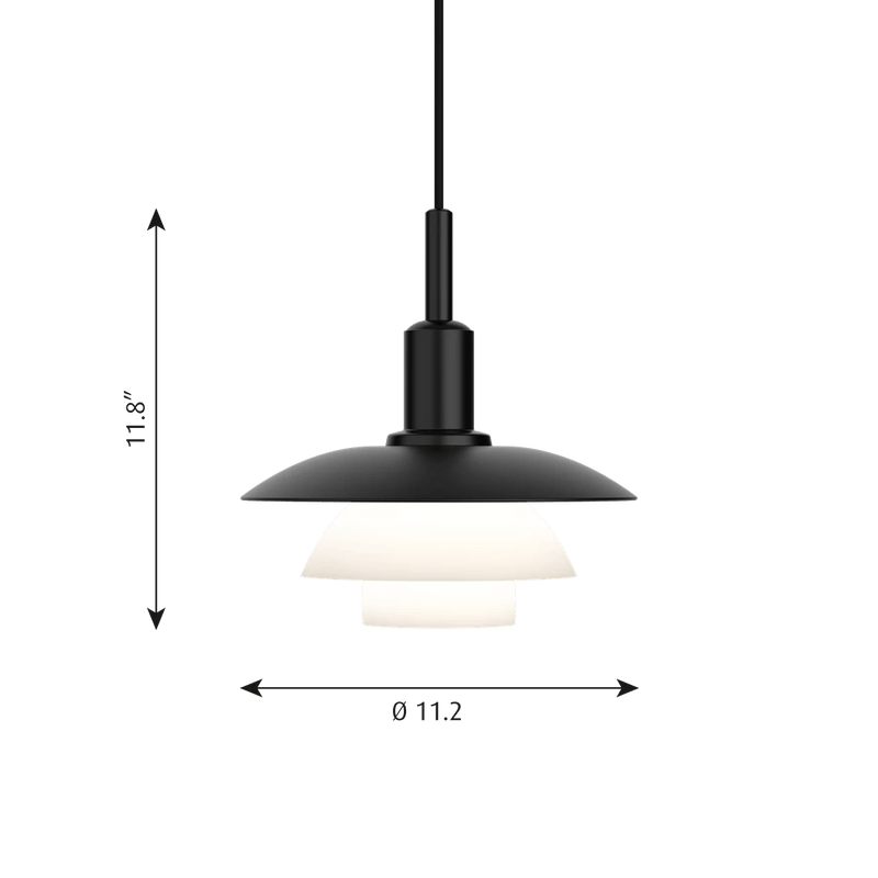 PH 3/3 Pendant - Louis Poulsen Pendants - White Opal Glass - HORNE