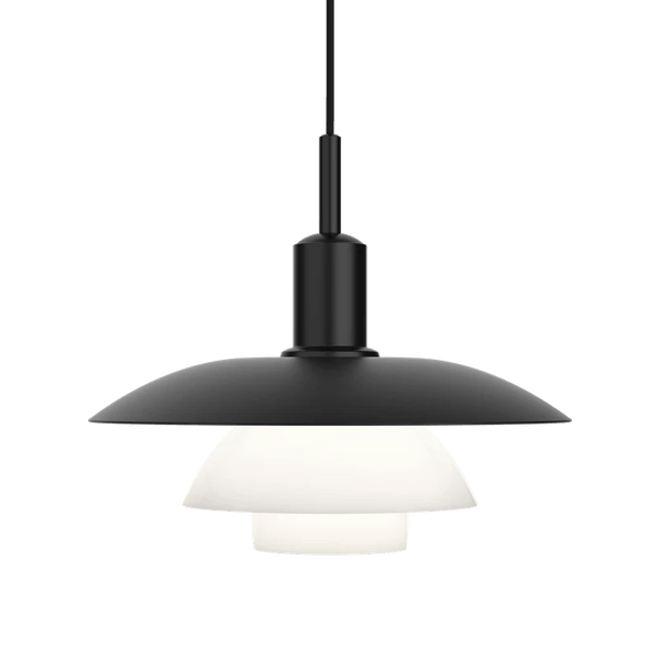 PH 5/5 Pendant - Louis Poulsen Pendants - Metal Black/Opal Glass - HORNE