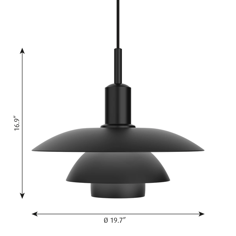 PH 5/5 Pendant - Louis Poulsen Pendants - Metal Black - HORNE