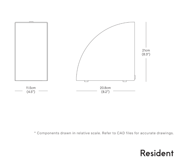 Phase Table Light - Resident - Table + Task - Dark Bronze - HORNE