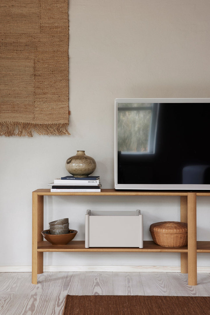 Pillar Storage Box - Form + Refine Storage + Organization - Medium - Warm Grey - HORNE