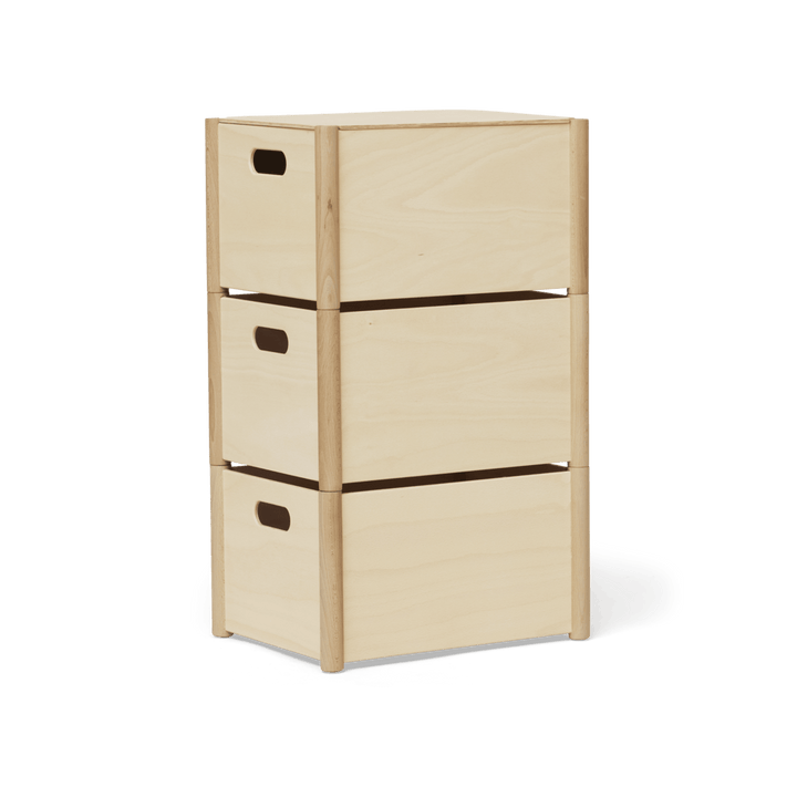 Pillar Storage Box - Form + Refine Storage + Organization - Medium - Warm Grey - HORNE