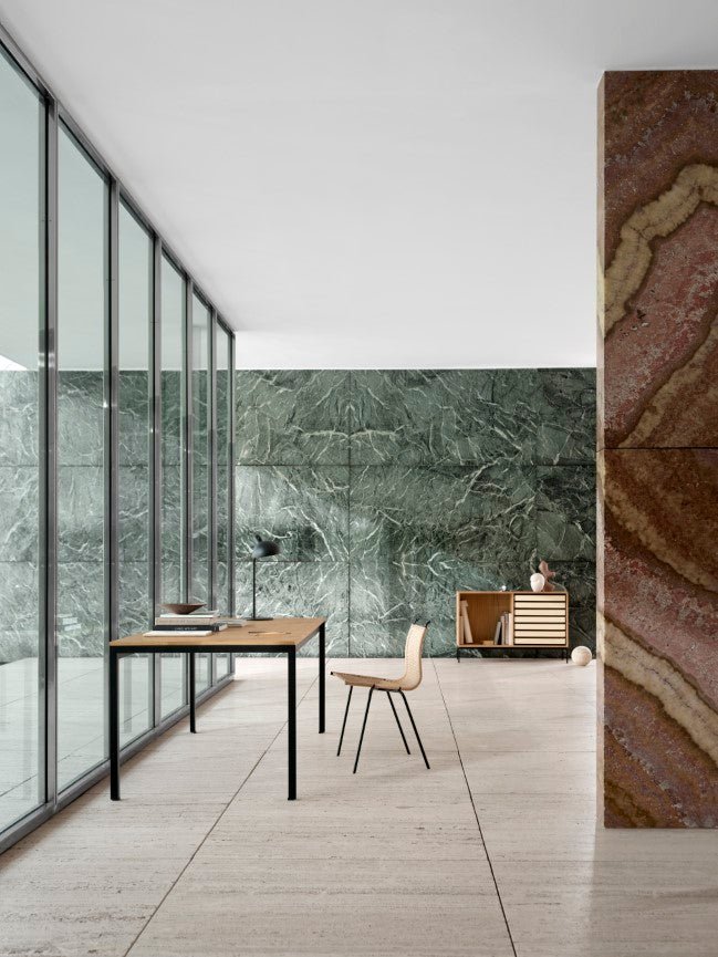 PK1 Chair - Natural Paper Cord - Carl Hansen & Son Chairs - stainless steel - HORNE