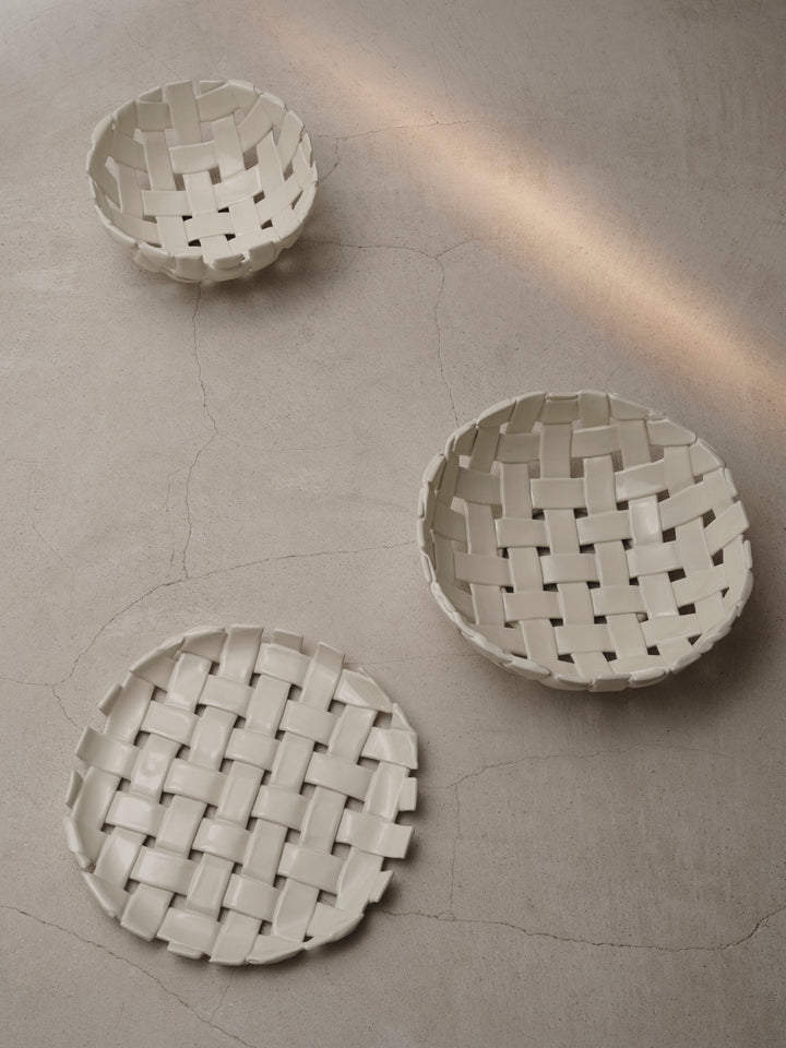 Plait Platter - Ferm Living - Serveware - Off - White - HORNE